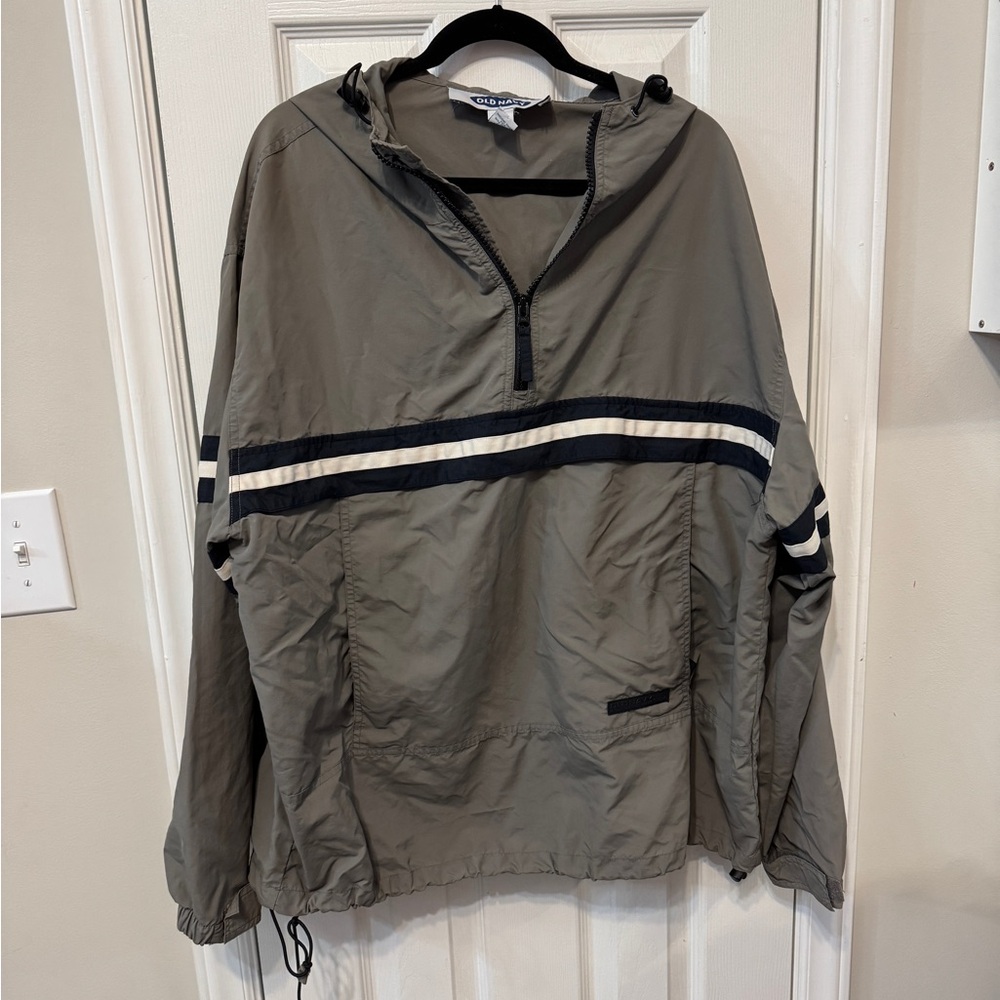 Old Navy Khaki Windbreaker Jacket